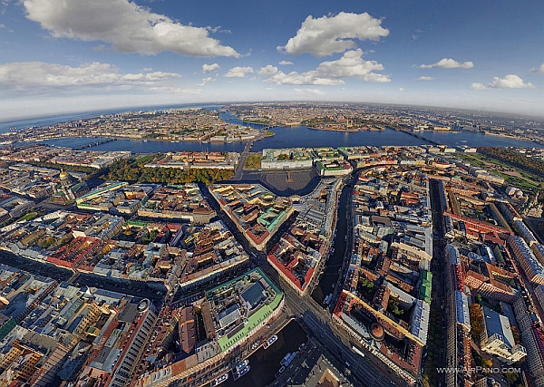 Панорамы Петербурга с вертолета